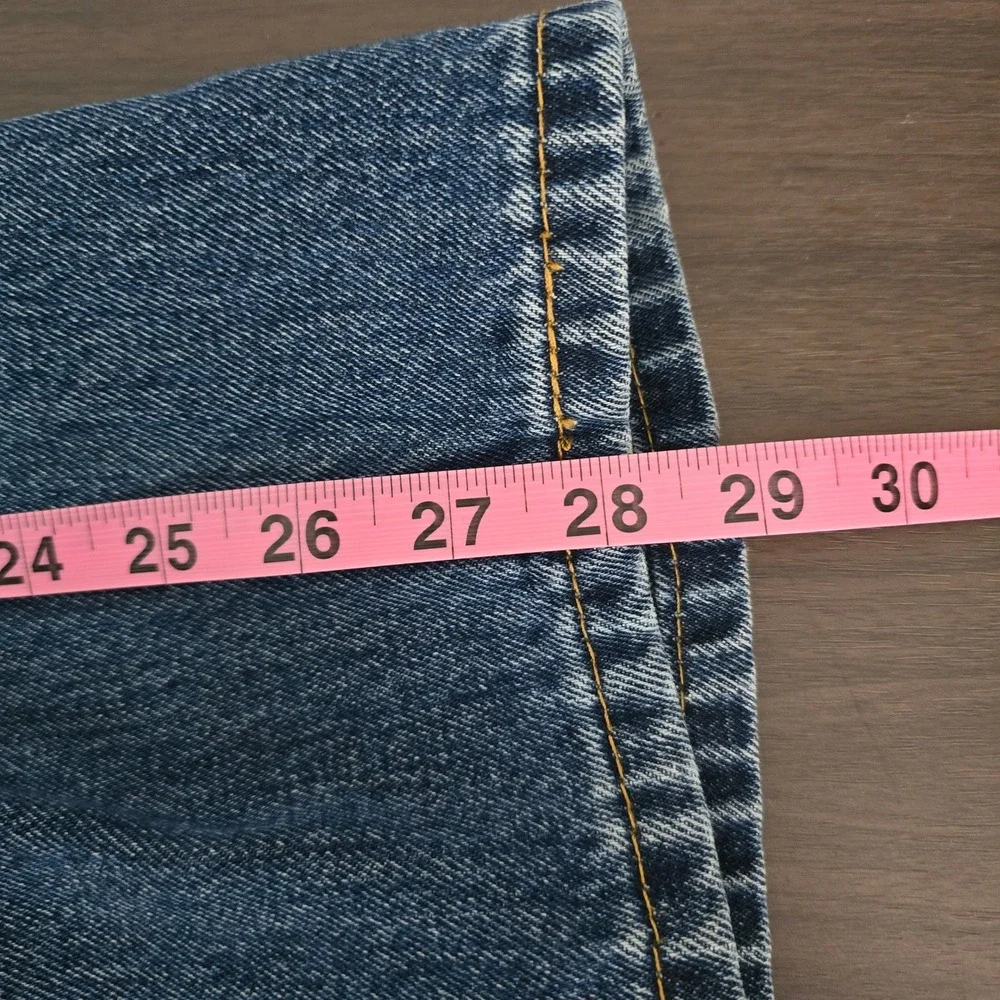 Levis 505 Regular Fit Straight Leg Jeans Mens 36x29 Medium‎ Wash Blue Denim
